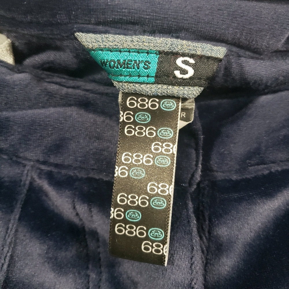 686 Womens Navy Blue Velour Snowboard Ski Pants LINER ONLY Size Medium Outdoor - Picture 3 of 14